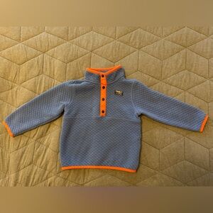 L.L.Bean Quilted Popover Toddler 3T Rustic Blue